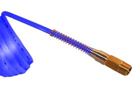 Nylon 12 Coil Hose with Tails Blue