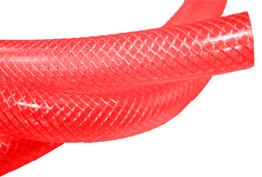 Reinforced PVC Braided Hose Red 30mtr Coils